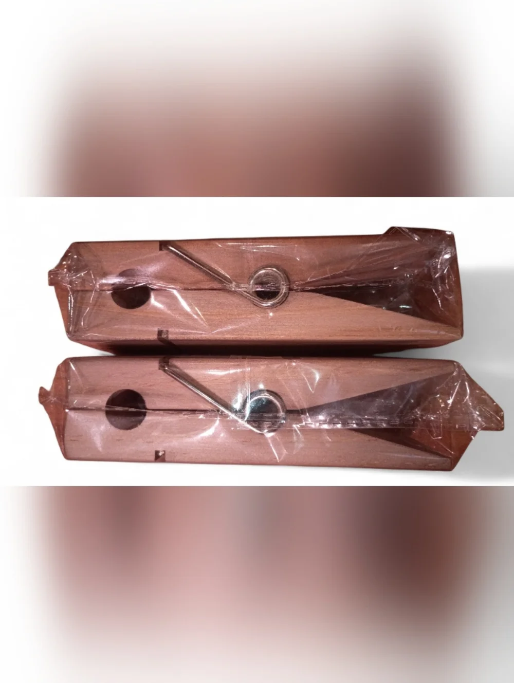 *JUMBO ~ Pair Of Wooden Clothespin Pair (STRONG!) - Optional Hangers Included!